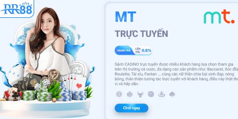 Những trò chơi nên thử tại sảnh Casino RR88